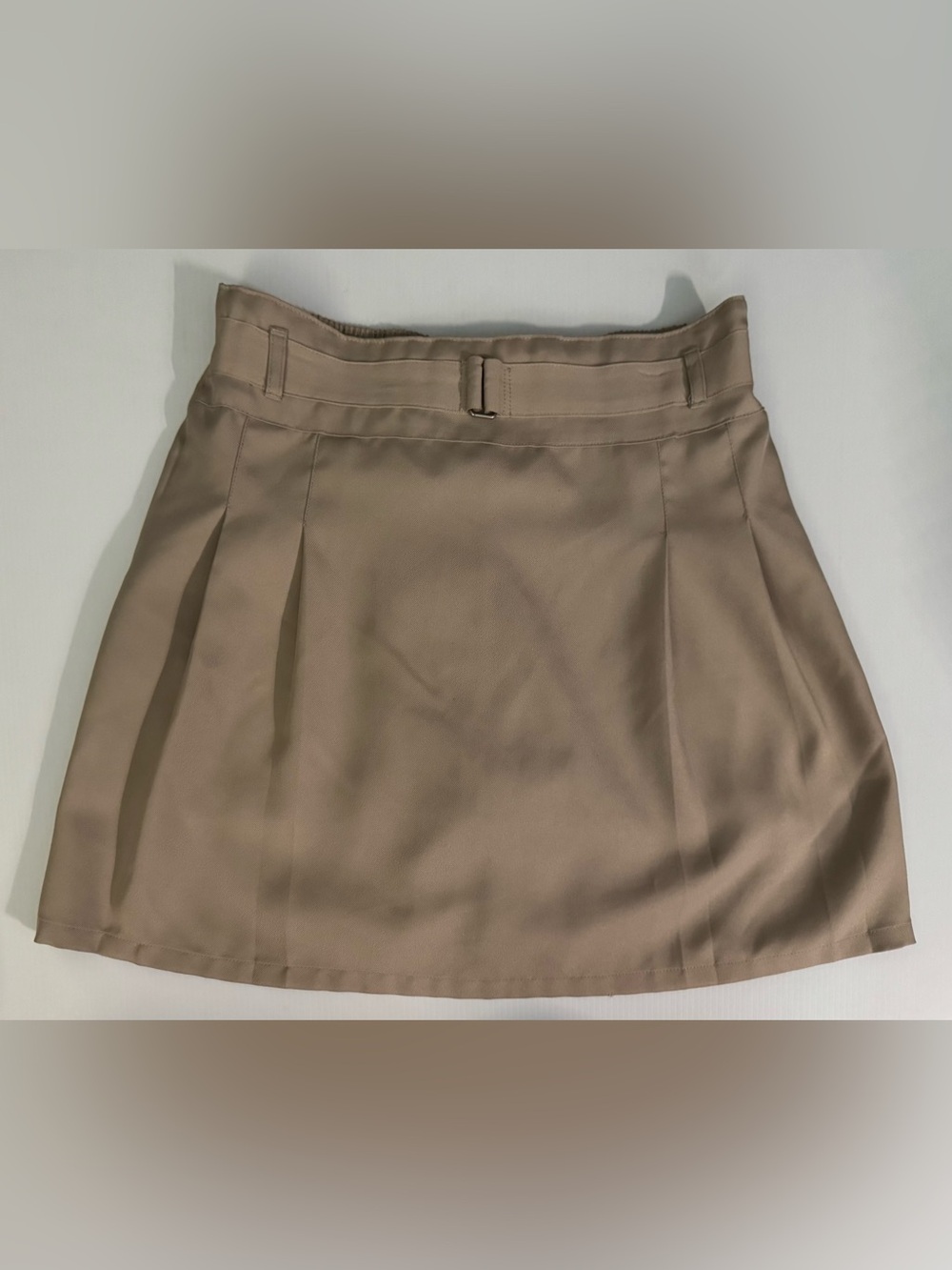 NWOT Girls Uniform Khaki Pleated A-Line Skort Size 16.5 IZOD